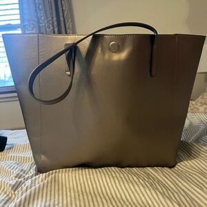 Large Metallic Tote Bag/ Purse